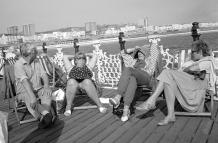 Relaxing on Brighton Pier